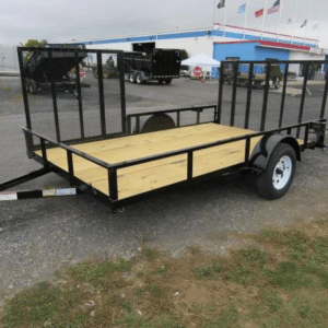 1999 Custom Flat Bed Trailer 7x10